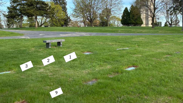 Multiple Graves for Sale – Roselawn Memorial Park - Monona (4 Spots, Section G - Lot 35 - Spaces 1, 2, 3, 9)