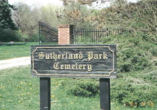 Sutherland Park Cemetery - Indianapolis