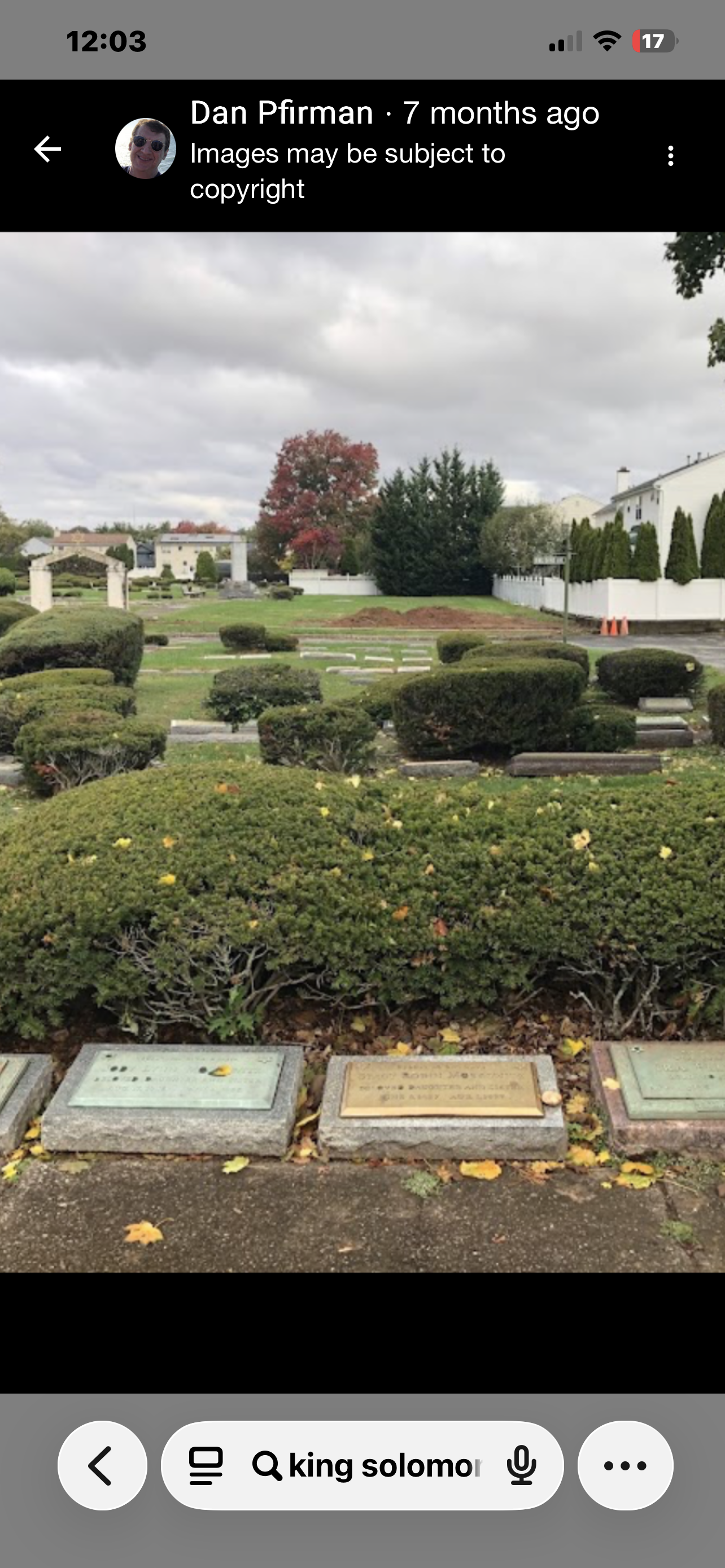 Multiple Graves for Sale – King Solomon Memorial Park (2 Spots, Block 1 plot 1 ,    Block 1 plot 3)