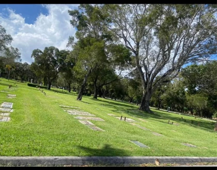 Multiple Graves for Sale – Miami Memorial Park Cemetery - Miami (3 Spots, Lot 15 space 1 and 2, Lot 18 space 2)