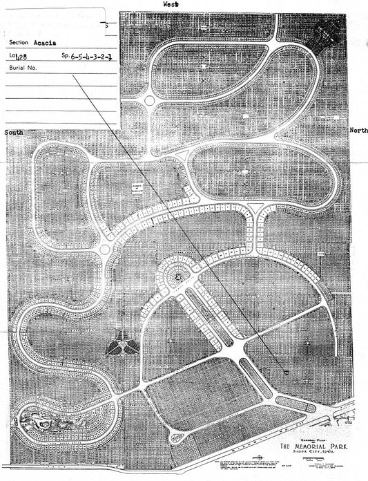 Memorial Park Cemetery Plots in Lot 428