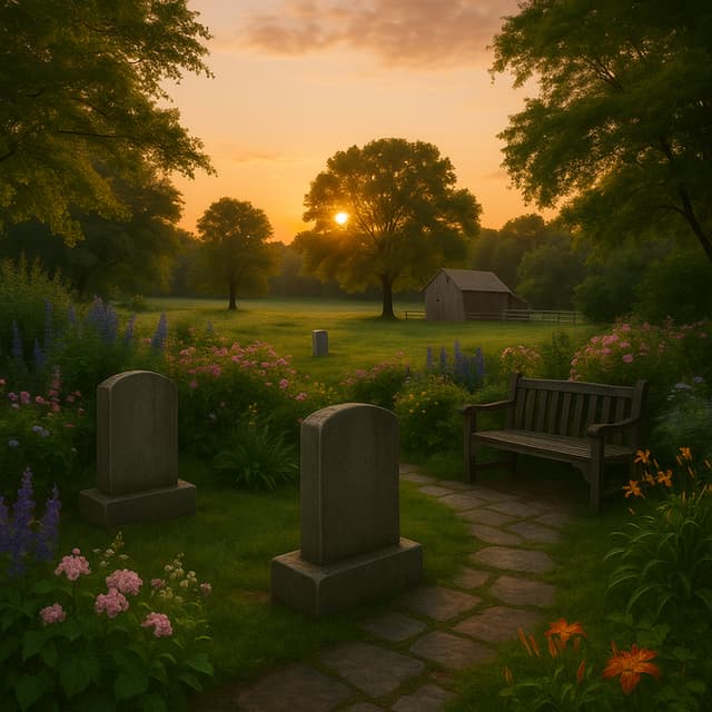 2 beautiful cemetery plots in the shade: CB-002154